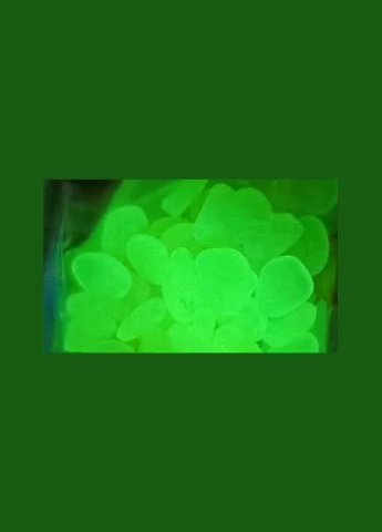 Камінці кольорові декор акваріума галька плоска, що світиться, Crystal yellow жовта 8-10х4 мм, 100 шт/50 г Resun (304547731)
