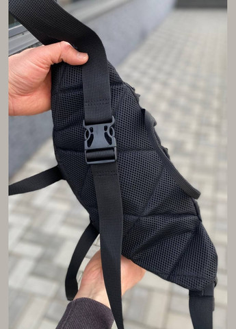 Мужская черная сумка через плечо на пояс бананка слинг TKT MK No Brand (322935334)