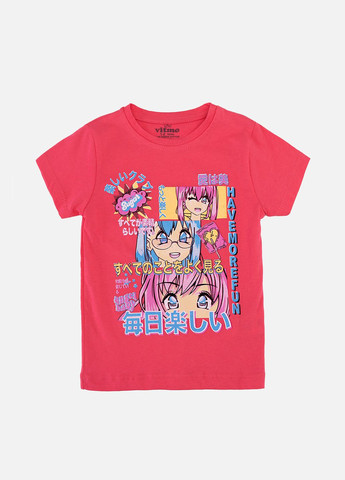 Коралова піжама для дівчинки колір кораловий cb-00249774 Vitmo