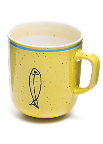 Чашка elemi The Spark керамическая 390 мл желтая Мамин Посуд (329728503)