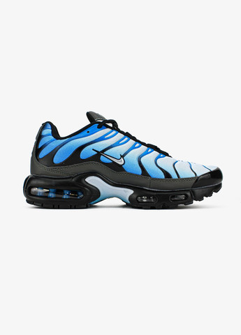 Голубые демисезонные кроссовки мужские nike air max tn plus chilly blue black | найк аир макс тн голубые черные No Brand