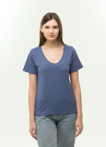 Синяя всесезон футболка женская Наталюкс 41-2359