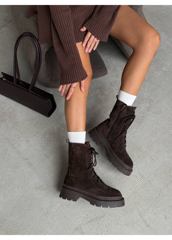 🤎 Зимові черевики NikArt 11082 | Коричневий | Шоколад No Brand (364111019)