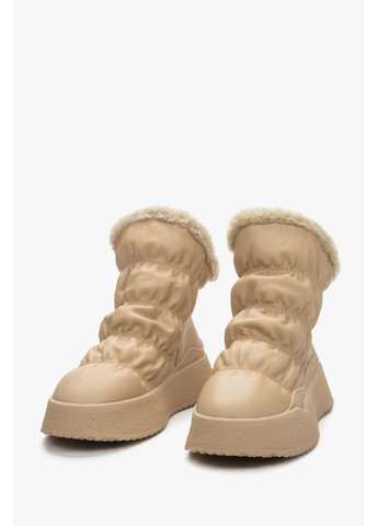 Бежевые дутики, цвет бежевый Estro