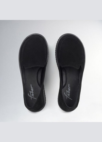 Жіночі анатомічні балетки жіночі, босоноге взуття Faber | чорні натуральна замша (322331231)