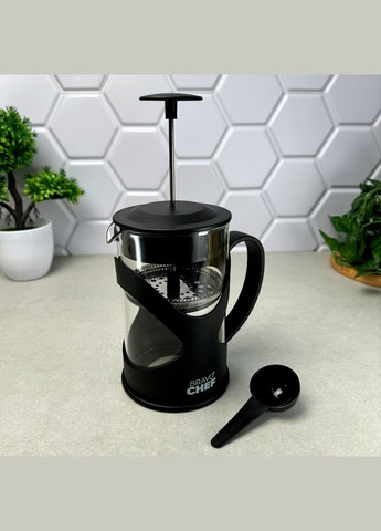 Заварник френчпресс 1 л+мерная ложка для кофе Bravo (303209624)