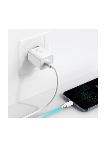 Блок зарядний адаптер Super Si Quick Charger 20 W USB-C (CCSUP-B02) білий Baseus (280947088)