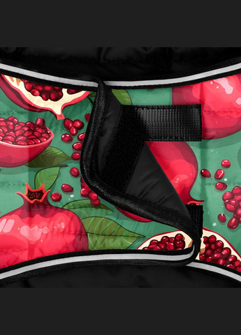 Курточка-накидка для собак Clothes, рисунок "Гранаты", M, А 37 см, B 52-62 см, С 36-47 см WAUDOG (322001535)