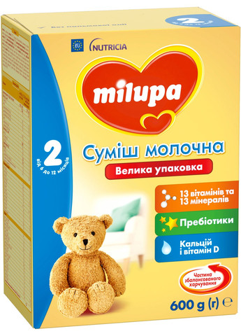 Суха молочна суміш 2, 600 г Milupa (328309222)