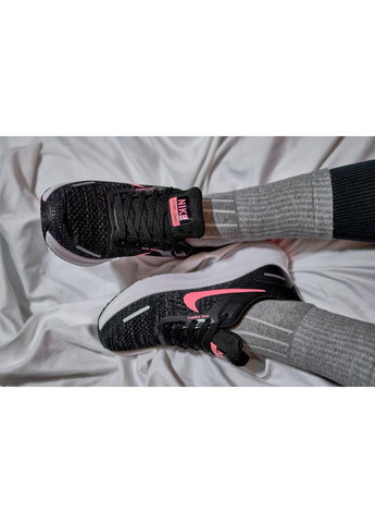 Рожеві Осінні кросівки чоловічі nike zoom x black white pink найк аір зум No Brand