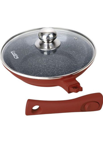 Сковорода з кришкою Calabria 24 см Red (HR-JLG-24T) HEINNER (328005239)