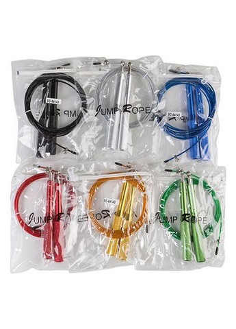 Скакалка для кроссфита синяя 3м (ручка алюминий) World Sport (297080190)