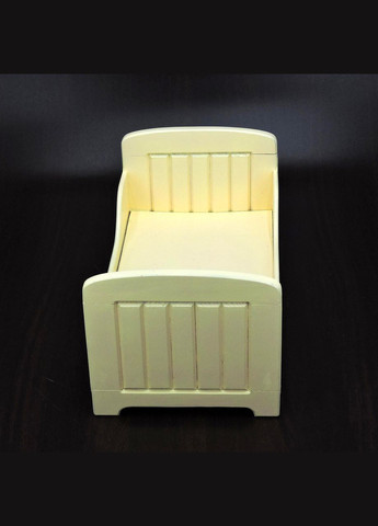 Кровать для кукол из дерева Эсмеральда лимонад (КРТ-000451) No Brand (328605589)