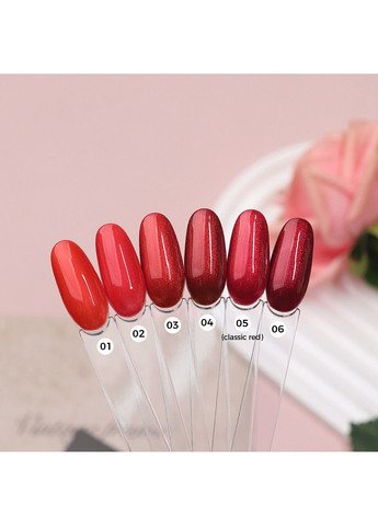 Гель-лак с шиммером Red Shimer Gel № 04 (рубиново-красный) 5 мл. MagicNail (315440001)