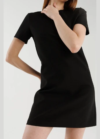 Чорна повсякденний сукня однотонна жіноча 5173 (2000990375322) shop (2000990375322) Karol однотонна