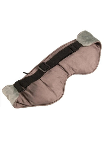 Маска для сна утяжеленная с полным прилеганием к лицу съемной вставкой с микростекольными шариками 30х9х3 см (479456-Prob) Серая Unbranded (319301958)