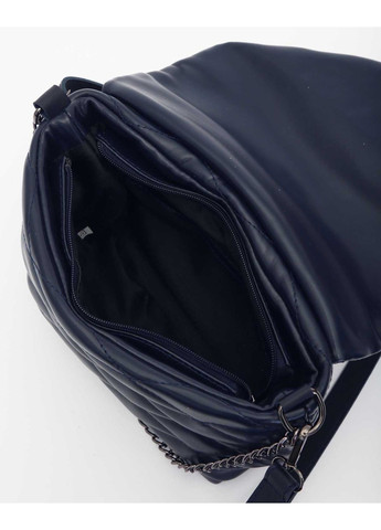 Женская сумка Шарлотта от темно-синяя экокожа для молодежи с молнией и цепочкой ProDobro (367267127)