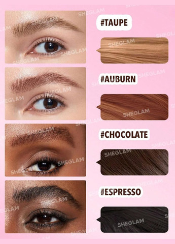 Маркер-помадка для брів Brow-Fection Angled Brush & Dip Espresso Sheglam (301512259)