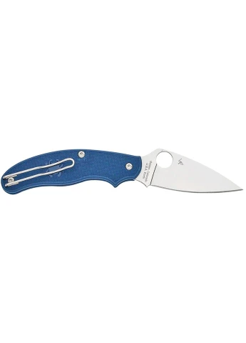 Ніж UK Penknife blue (C94PCBL) туристичний, складний, 75 мм, 49 г, з FRN руків'ям, Slip joint замком Spyderco (395600765)