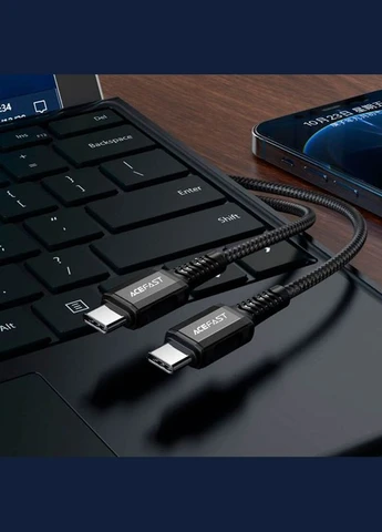 Кабель USB Type-C к USB Type-C / Провод шнур юсб тайп си на юсб тайп си для быстрой зарядки и передачи данных 1м Acefast (356103585)
