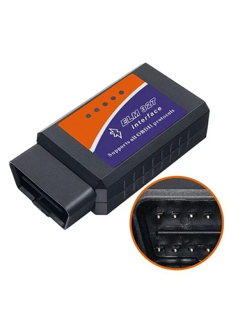 Диагностический инструмент автомобильный сканер Android Windows ELM327 OBD2 V2.1 Bluetooth с диском ELM (297707659)