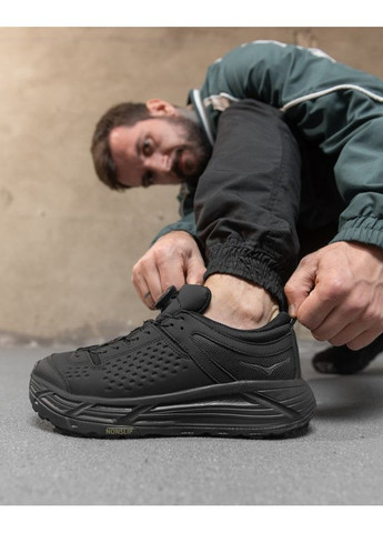 Черные демисезонные мужские кроссовки с автошнуровкой gull black No Brand