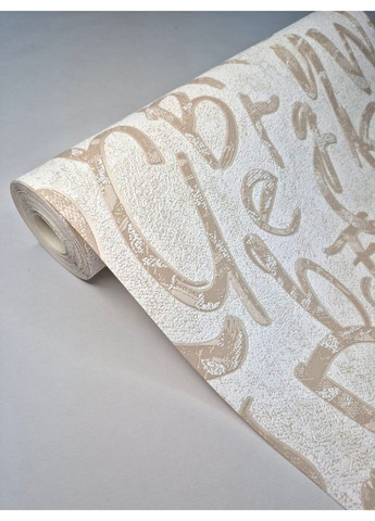 Обои виниловые 10.05×0.53м, Славянские обои 9422-01, бежевые в детскую комнату, спальню, коридор, офис Слов'янські шпалери (340275420)