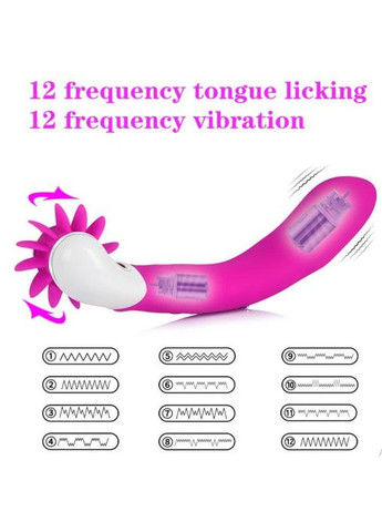 Двойной ротационный вибратор "Tongue Turbo" No Brand (339865004)