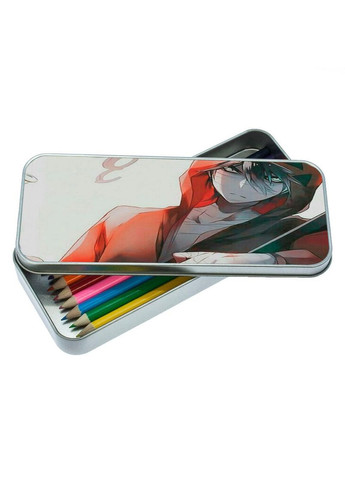 Органайзер для канцелярских принадлежностей металлический, кейс для мелочей Аниме Ангел кровопролития #002 7*18 см Silver No Brand (309157638)