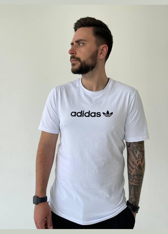 Белая легкая футболка с лого с коротким рукавом Vakko