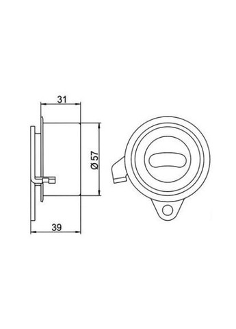 Ролик натяжной MITSUBISHI COLT (пр-во) GT60030 GMB (366140021)