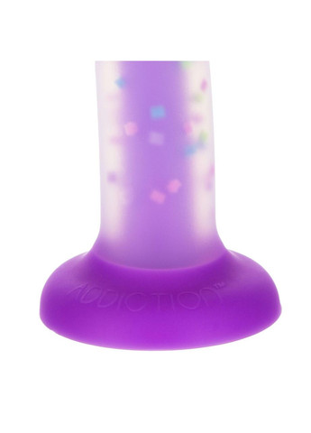 Светящийся в темноте фаллоимитатор ADDICTION Rave 8″ Glow in the Dark Dildo Purple, 20,3 см Confetti (314933653)
