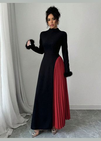 Черное повседневный платье SHEIN однотонное