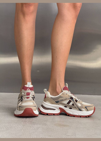 Стильні жіночі кросівки No Brand бежеві демісезони (329728986)