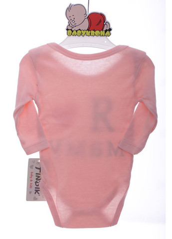 Боді з довгим рукавом для дівчинки "Я люблю Маму" рожева бавовна MiniPapi 62 см (41561) BABYKROHA (315423915)