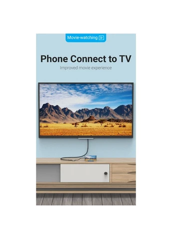 Перехідник USB3.1 Type-C to HDMI (F) 4K 30HZ 0.15m (TDEHB) Vention (382080818)