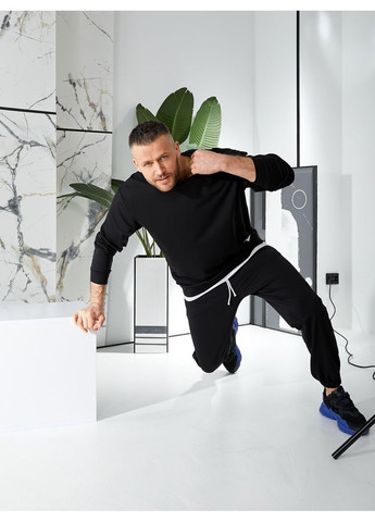 Спортивний костюм (світшот,брюки), колір Чорний Fashion (361668161)