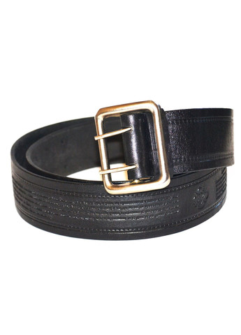 Ремінь портупея шкіряний із молитвами зовні чорний, ширина 50мм, довжина No Brand (346489478)