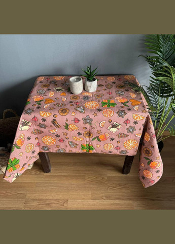 Скатерть Апельсинки рогожка 150 х 220 см Оранжевая No Brand (302976074)