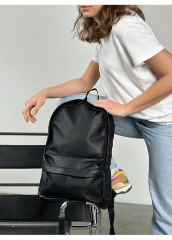 Рюкзак ShadowSkin Black — еко-шкіра, формат 41×28×14 No Brand (370639345)