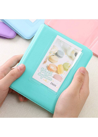 Фотоальбом для Instax Mini 12/11/40/70/90/99/EVO/Link/Liplay Polaroid 300/Z2300 бирюзовый Fujifilm (361784802)