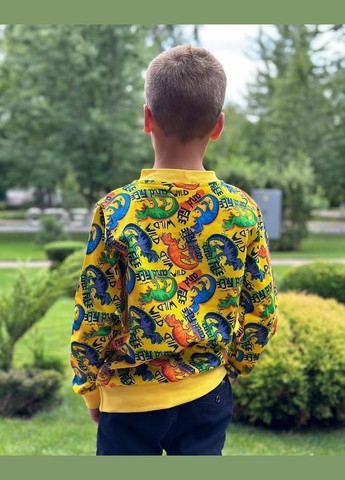 No Brand свитшот для мальчика hc (h001-6069-024-4) желтый повседневный