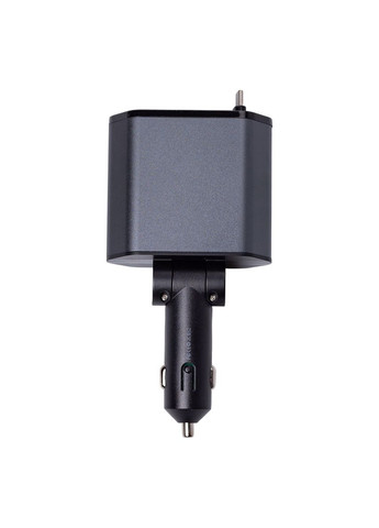 Автомобільний зарядний пристрій з висувними кабелями та портами USB-A/USB-C HP-C1 Shenzhen (370707751)