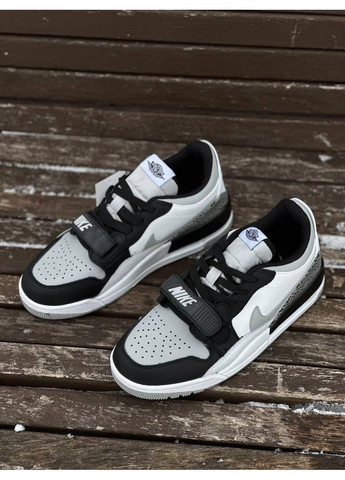 Черные демисезонные кроссовки мужские nike air jordan legacy 312 low black white найк аир джордан No Brand