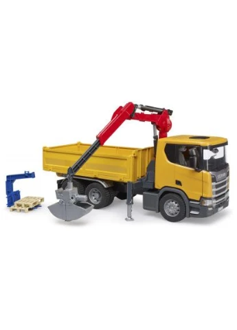 Спецтехніка Scania Super 560R з краном-маніпулятором 1:16 з аксесуарами (03551) Bruder (397600648)
