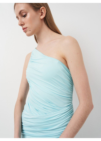 Голубое коктейльное платье Missguided однотонное
