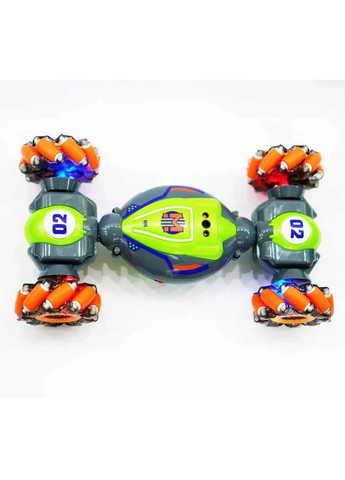 Машинка перевертень на радіокеруванні управління рукою без пульта Зелена More Stunt Car 1829-2 (314466947)