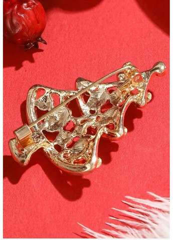 Новогодняя брошь елка в стразах, 1846 No Brand (372601523)
