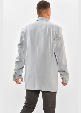 Пиджак мужской однотонный серого цвета Let's Shop (340052444)