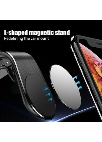 Автодержатель для телефона на дефлекторе C82 Flat Magnetic Black XO (362915797)